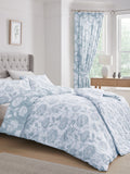 Dreams & Drapes blue chrysanthemum reversible duvet cover set - British product