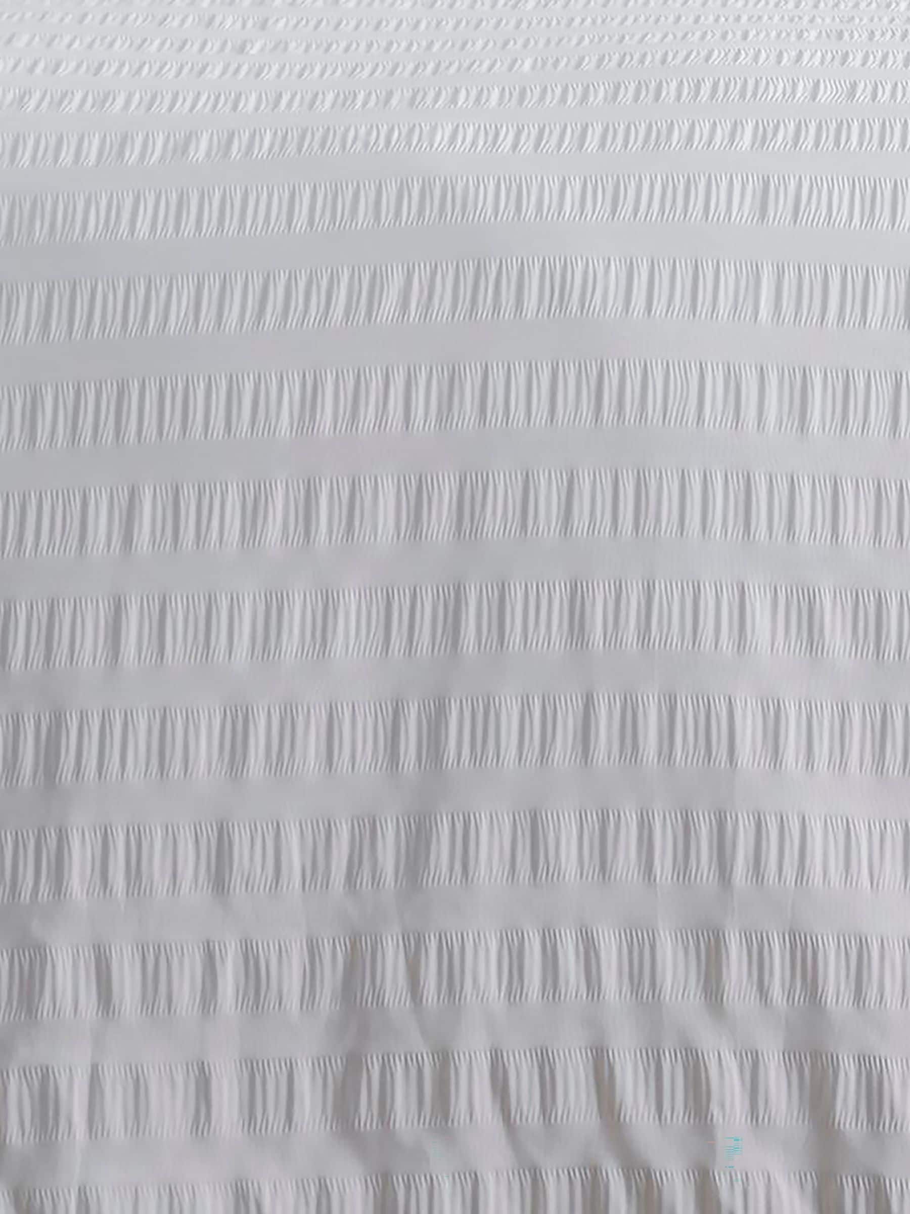 Serene White Honley Seersucker Textured Duvet Cover Set (British brand)