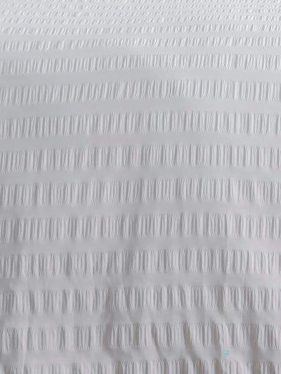 Next Serene White Honley Seersucker Textured Duvet Cover Set- Buy online at McGrocer