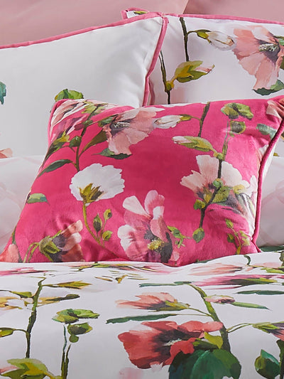 Next Soiree Pink Layla Luxe Velvet Filled Cushion- Buy online at McGrocer