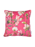 Soiree Pink Layla cushion with floral print - British product