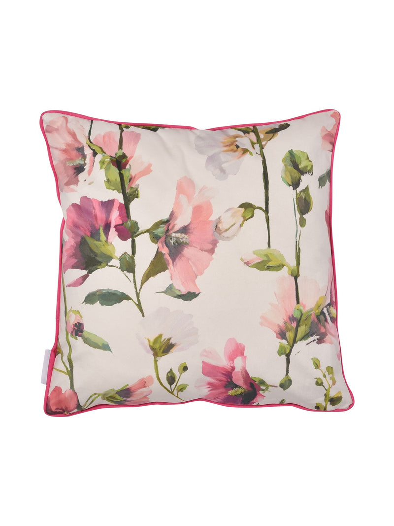 Soiree Pink Layla cushion with floral print - British product