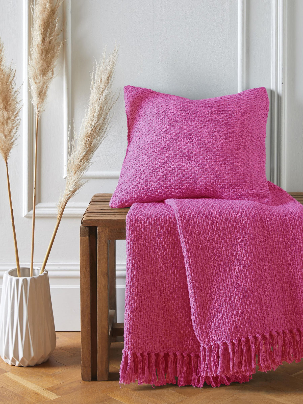 Drift Home Blue Hayden Filled Cushion 43cm x 43cm x 15cm