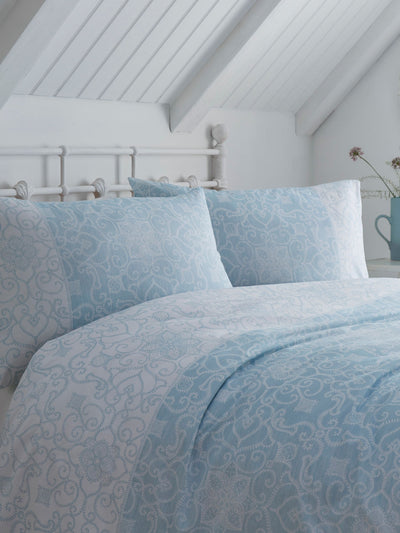 Dreams & Drapes Blue Frampton Wende-Bettwäsche-Set