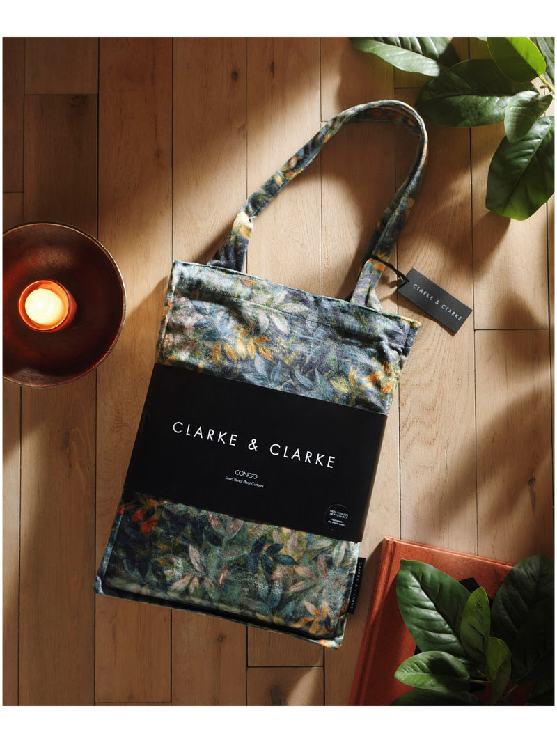Clarke and Clarke Congo eyelet curtain (British brand)