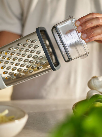 Next Joseph Joseph Stone Multi-Grip Box Grater with Precision Food Grip- Buy online at McGrocer