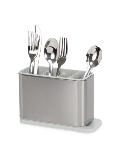 Joseph Joseph Steinoptik und Edelstahl Besteckabtropfgestell 13,5cm x 20cm x 8,5cm