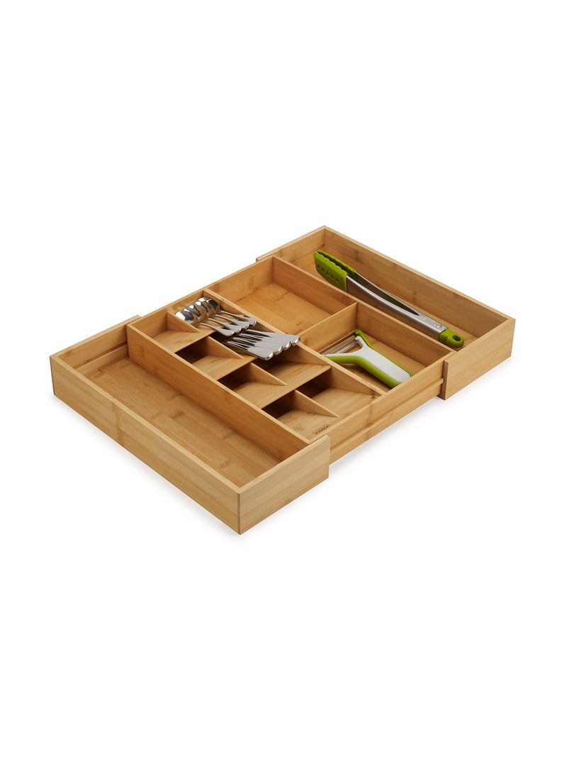 Joseph Joseph Wooden Expandable Cutlery Utensil and Gadgets Organiser