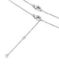 The Diamond Store green 3.5ct lab diamond and emerald pear cut necklace (British brand)