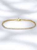 The Diamond Store gold lab diamond tennis bracelet 1.5ct (British brand)