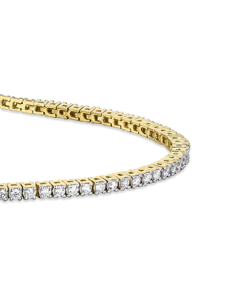 The Diamond Store gold lab diamond tennis bracelet 1.5ct (British brand)