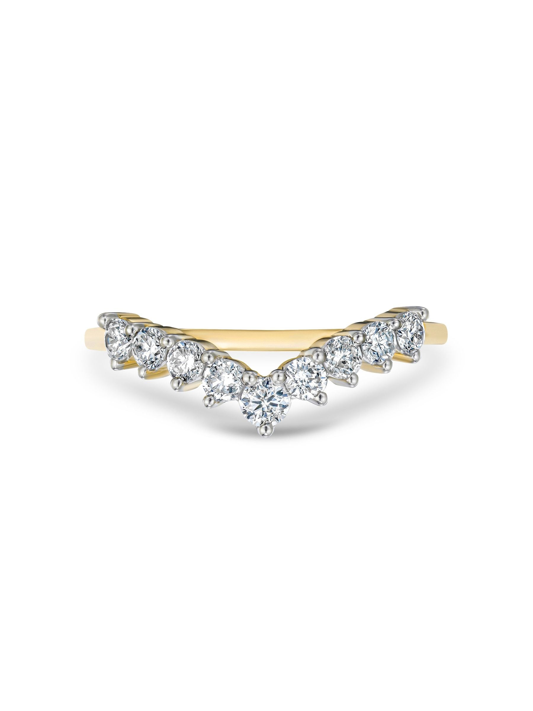 The Diamond Store White 0.50ct H/Si Lab Diamond Wishbone Ring