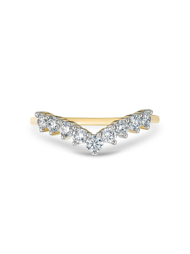 The Diamond Store White 0.50ct H/Si Lab Diamond Wishbone Ring