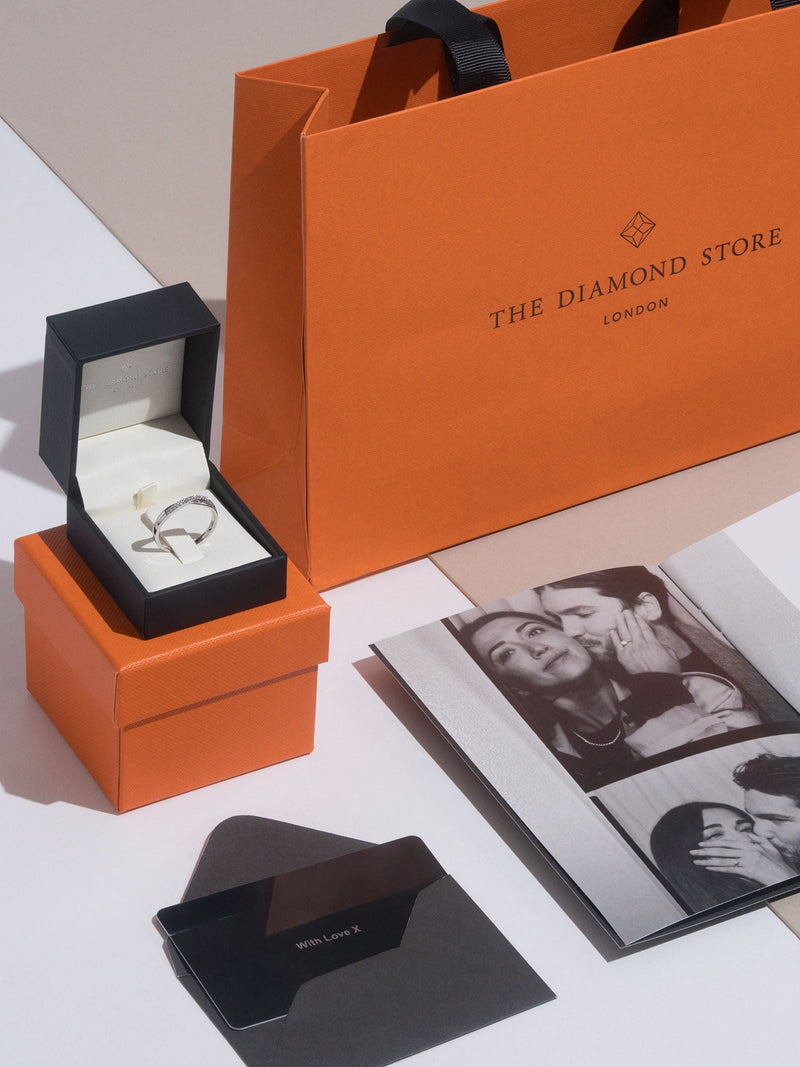 The Diamond Store White 0.50ct H/Si Lab Diamond Wishbone Ring