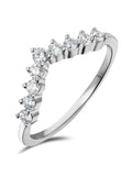 The Diamond Store White 0.30ct 9K Lab Diamond Wishbone Ring