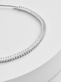 Silver tone baguette stone pully bracelet (British brand)