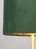 BHS emerald green velvet table lamp 37cm - British product