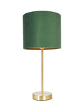 BHS emerald green velvet table lamp 37cm - British product