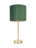 BHS emerald green velvet table lamp 37cm - British product