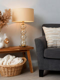 BHS Satin Brass Metro Mini Glass Sphere Table Large Lamp