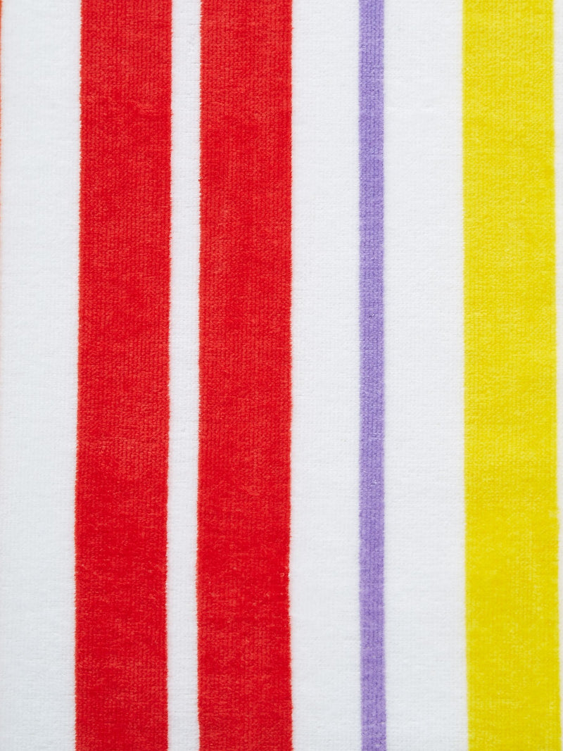 Catherine Lansfield rainbow stripe extra long beach towel, UK version