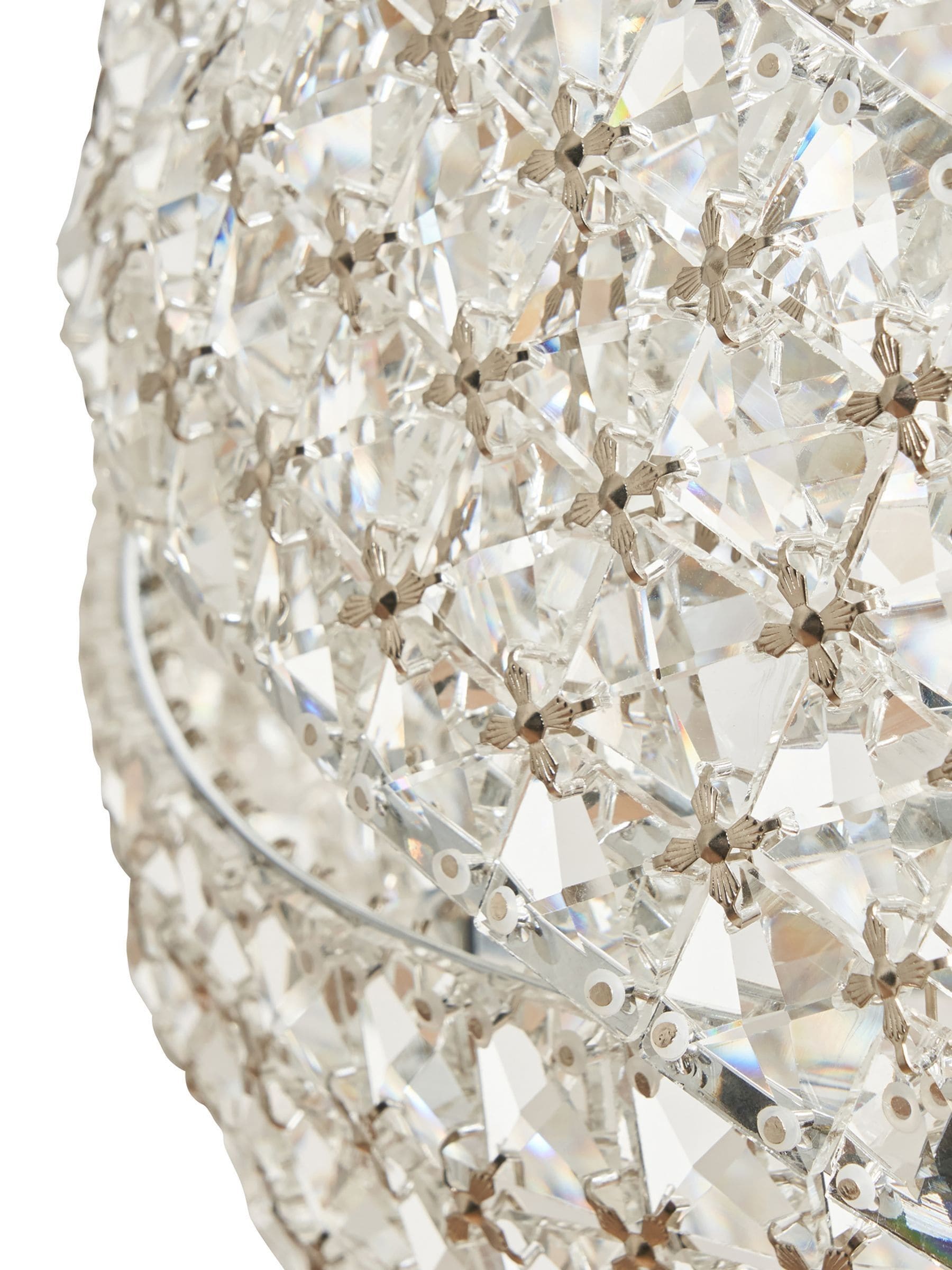 BHS crystal rings pendant ceiling light, chrome finish, imported from the UK
