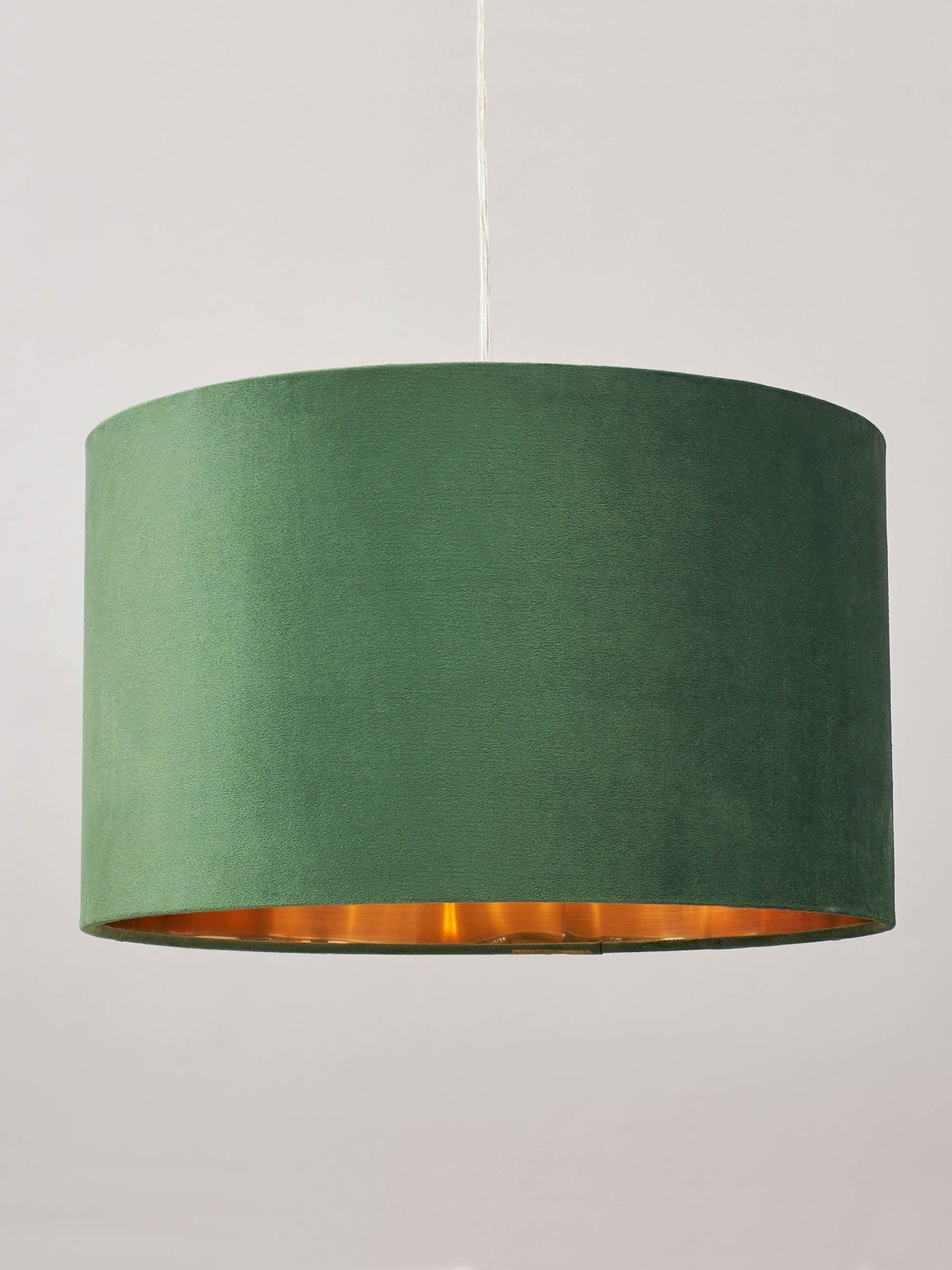 BHS emerald green velvet lampshade 40cm - British product
