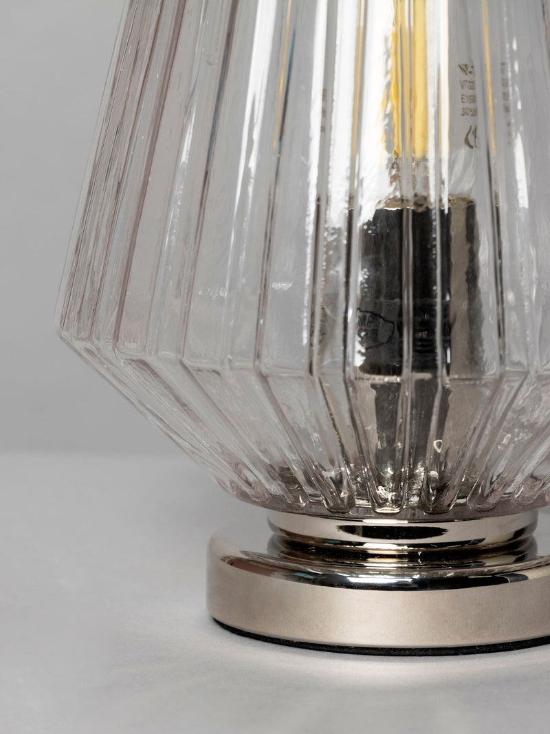 BHS chrome vessel table lamp 20cm, UK version