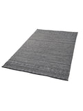 Pacific Inca design rectangular rug black white PET yarn, UK version