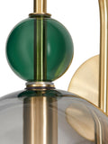 BHS Visconte wall light satin brass Vietri glass ombre, UK version