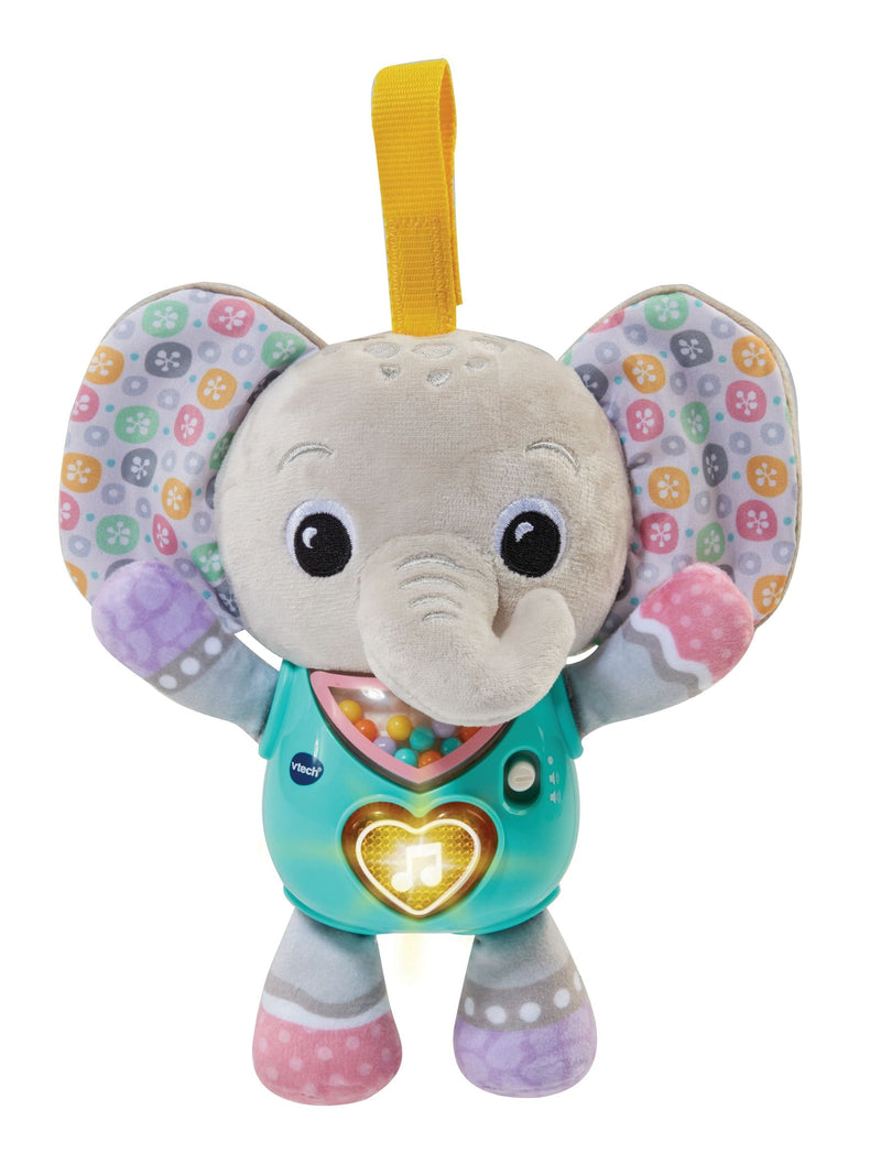 VTech blue cuddle and sing elephant toy, UK version