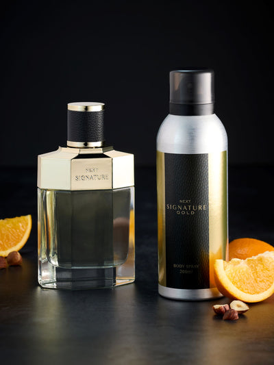 Next Signature Gold Eau De Parfum and Body Spray Fragrance Gift Set - 100ml & 200ml- Buy online at McGrocer