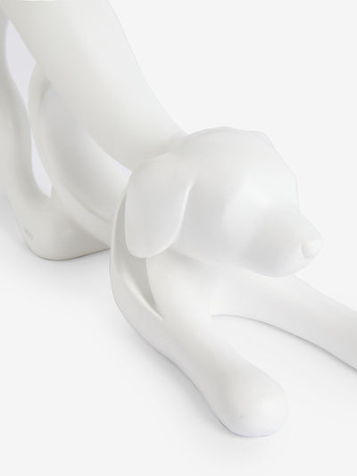 Next White Abstract Ribbon Dog Ornament Decorative Home Decor 28cm x 10cm x 18.5cm- Buy online at McGrocer