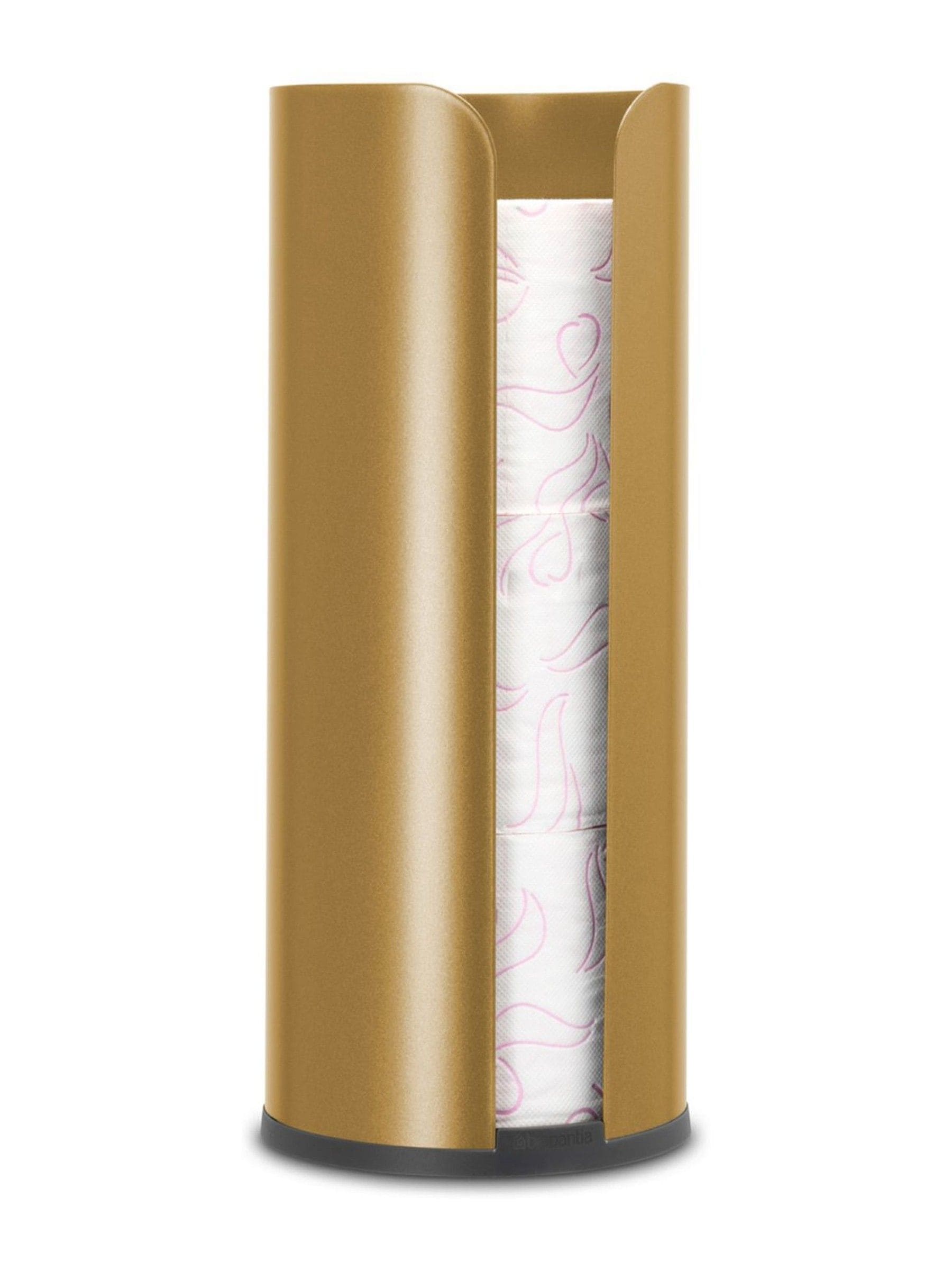 Brabantia Warm Gold ReNew toilet roll dispenser - British product