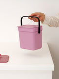 Brabantia lilac pink 3 litre recycle bin - British product