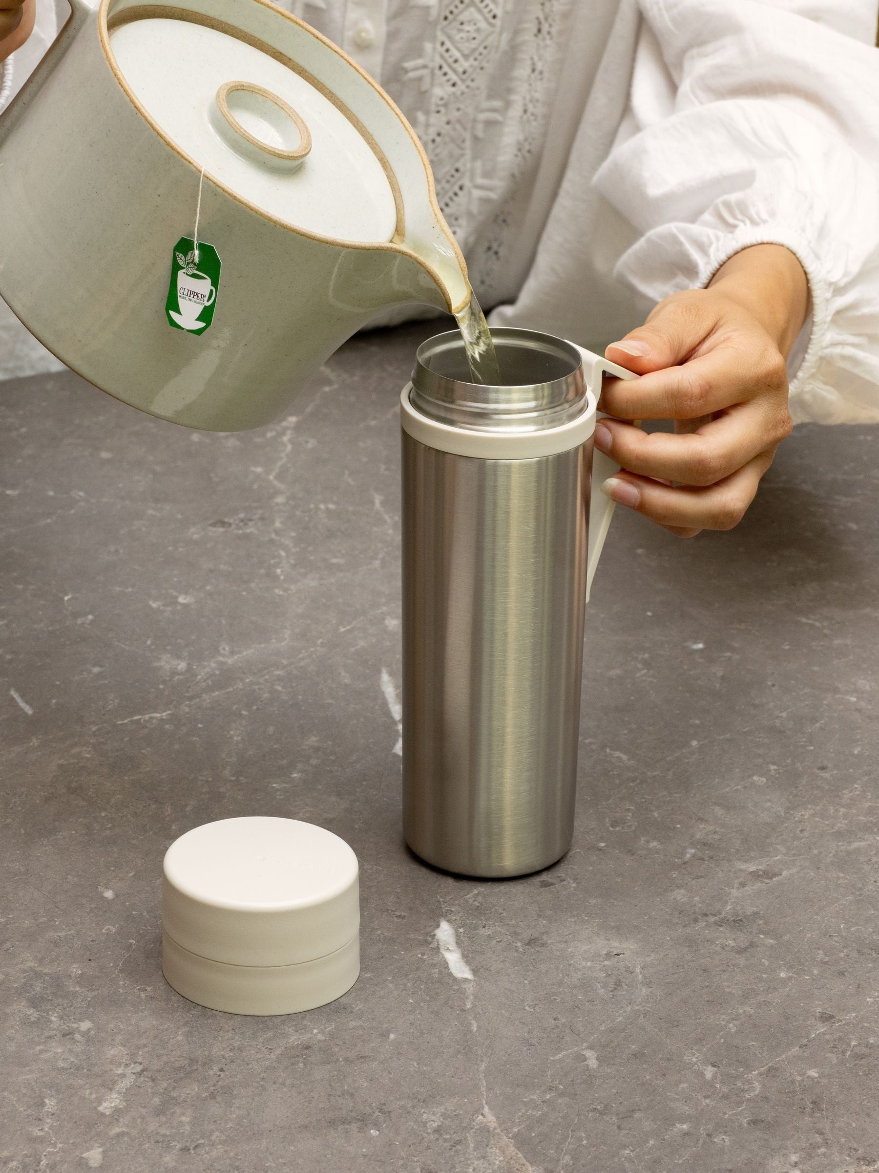 Brabantia insulated flask soft beige 500ml, imported from the UK