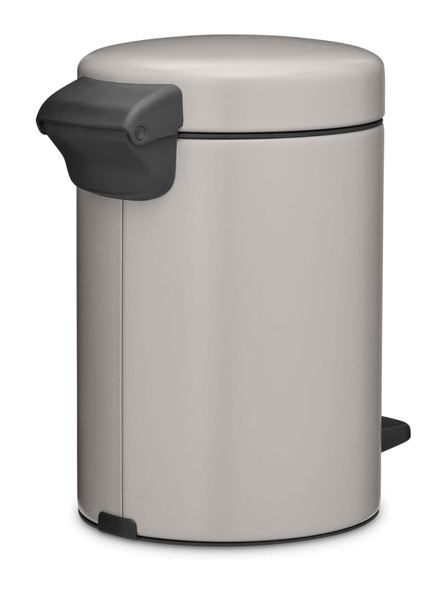 Brabantia pedal bin soft grey 3 litre, imported from the UK