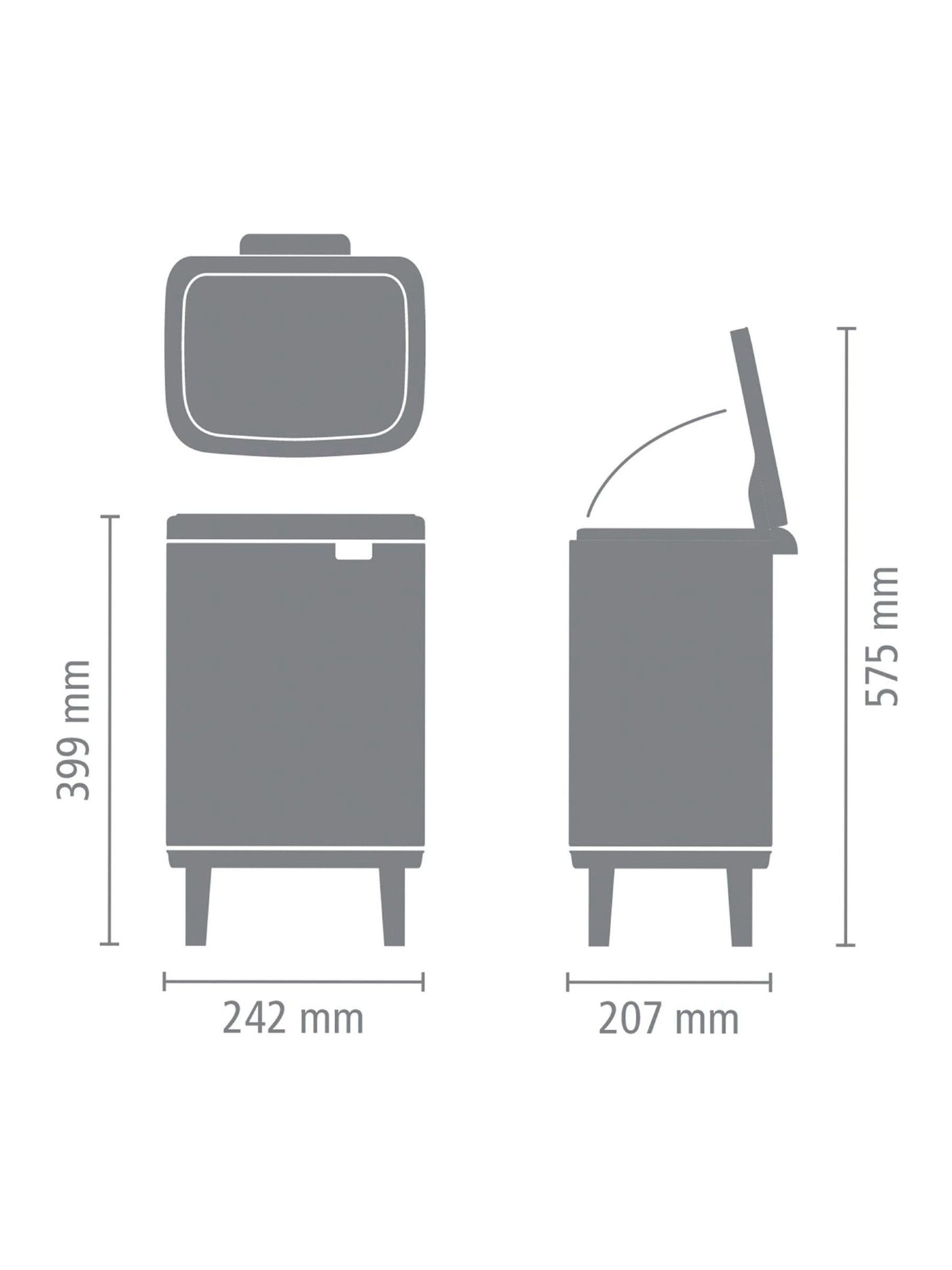 Brabantia soft beige waste bin 7L, imported from the UK