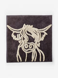 Hamish charcoal grey cotton bath mat, UK version