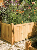 Rowlinson rectangular garden planter 141L, imported from the UK