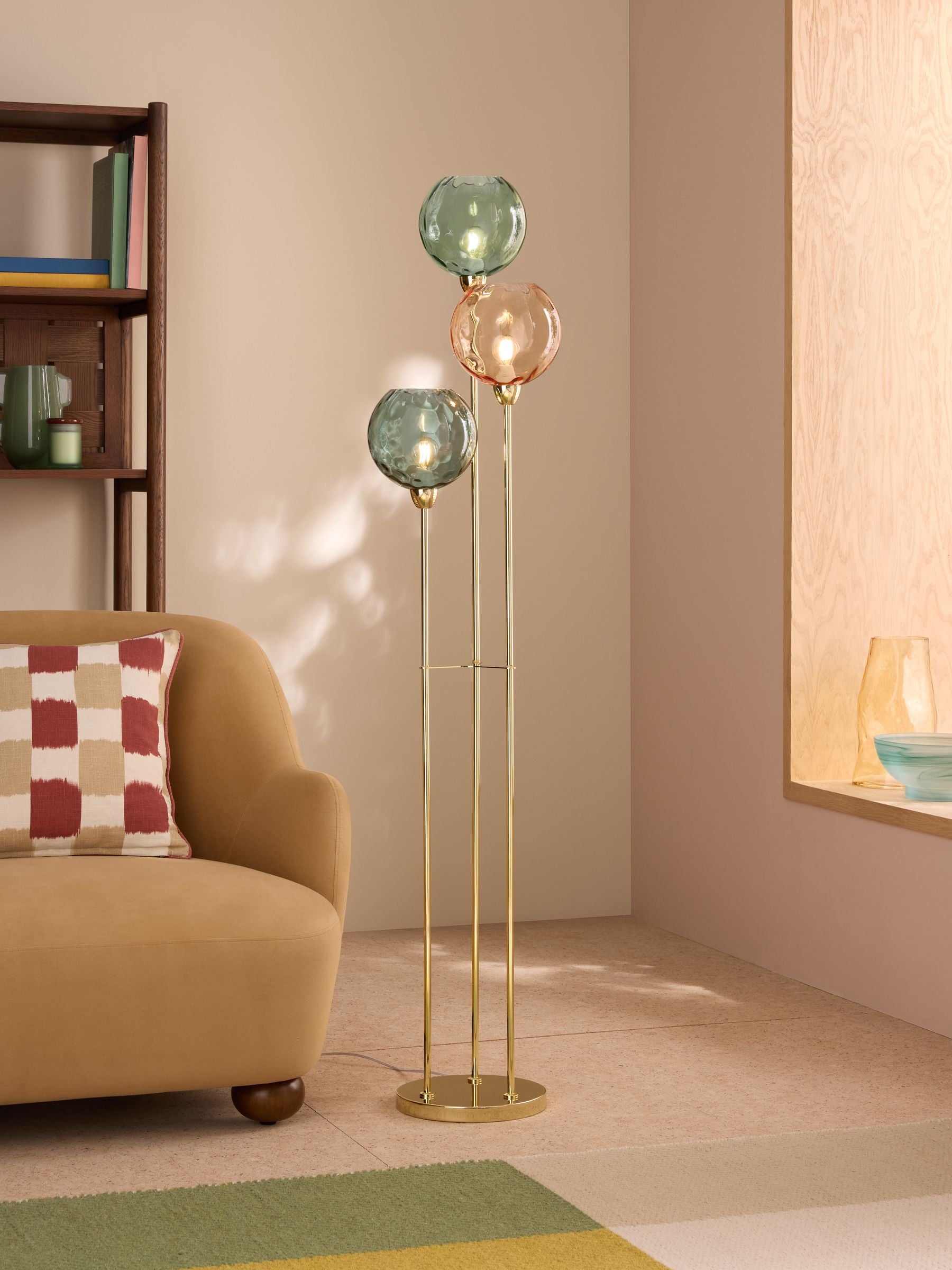 MADE.COM Blue/Pink Ilaria Floor Lamp
