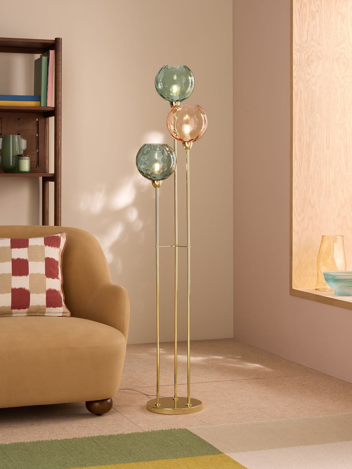 MADE.COM Blue/Pink Ilaria Floor Lamp