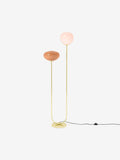 MADE.COM brass and pink floor lamp (British brand)