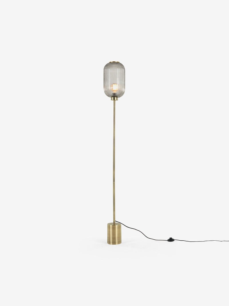 MADE.COM Grey Briz floor lamp, imported from the UK