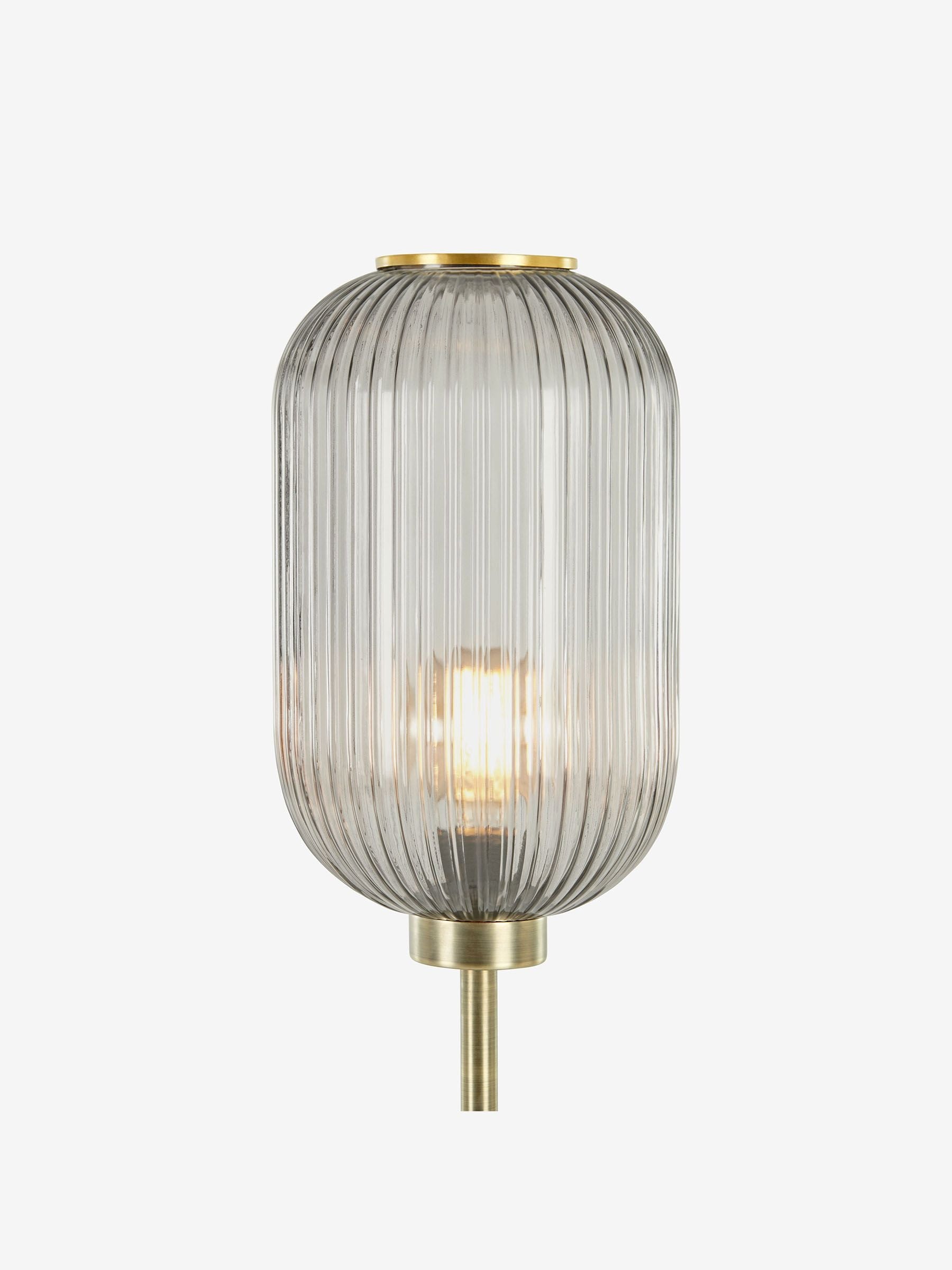 MADE.COM Grey Briz floor lamp, imported from the UK