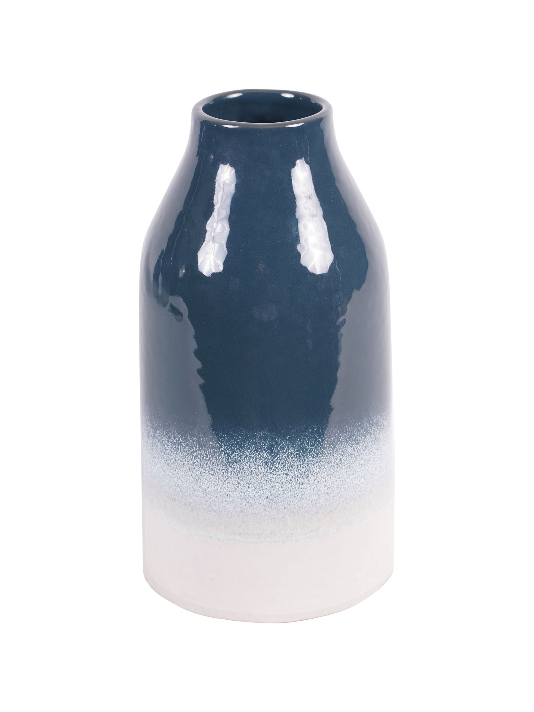 Laura Ashley Blue Laneham stoneware vase, UK version