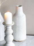 Laura Ashley White Lowick Antique Stoneware Vase, UK version