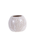 Laura Ashley White Pussywillow Antique White Stoneware Vase, UK version