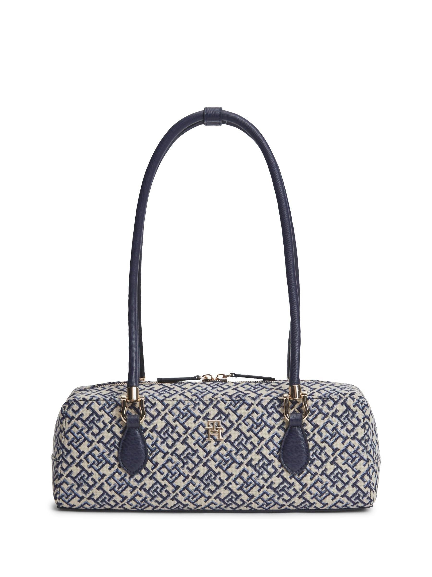 Tommy Hilfiger jacquard shoulder bag with TH monogram - British product