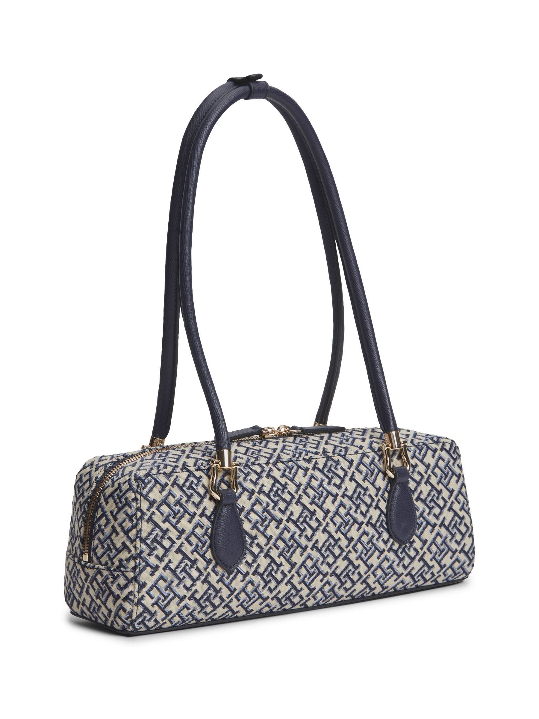 Tommy Hilfiger jacquard shoulder bag with TH monogram - British product